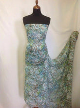 Load image into Gallery viewer, NEW Designer Multicolored Chiffon Leaf Floral Print Fabric 57&quot; Dress Cloth Sew