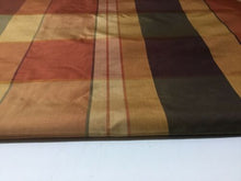 Load image into Gallery viewer, NEW Designer Multicolour Check 100% Silk Dupion Fabric 45&quot; 116 cm Per Half Metre