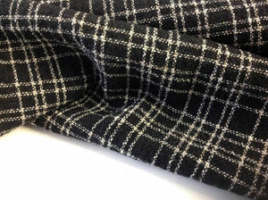 NEW Multi Colour Wool Check Suiting Boucle Fabric Seen On Designer Catwalk Image
