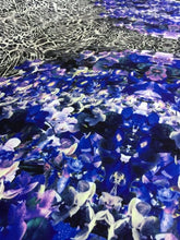 Load image into Gallery viewer, New High Class Designer Multicoloured Floral Leopard Print Scuba Fabric 58&quot;