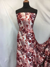 Load image into Gallery viewer, NEW High Class Designer Silky Stone Soft Satin Print Fabric As Seen On Catwalk 3