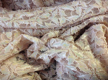 Load image into Gallery viewer, NEW Designer Nude Lace With Multicolored Flowers Stretch Lace Fabric Gorgeous