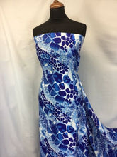 Load image into Gallery viewer, NEW High Class Designer Silky Stone Soft Satin Print Fabric As Seen On Catwalk 1