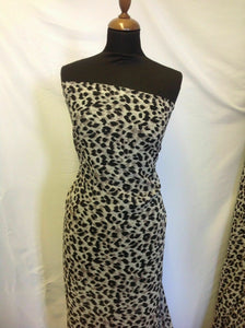 New Designer Multi Colour Chiffon Leopard Cheetah Print Fabric 58"148cm Dress Yy