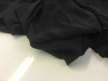 Load image into Gallery viewer, New Jet Black Pure Silk Marocain Crepe Fabric For Per 0.5 1/2 Metre Morocain