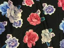 Load image into Gallery viewer, New Designer Multicolored Large Floral Scuba Fashion Fabric Cloth Material 55&quot;