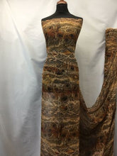Load image into Gallery viewer, NEW High Class Designer Multicoloured Crinkle Chiffon Snake Skin Print Fabric