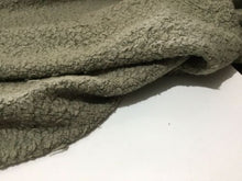 Load image into Gallery viewer, NEW Designer Light Olive Khaki Green Colour Stretch Jersey Boucle Fabric 63&quot;