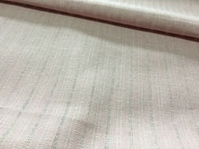 Load image into Gallery viewer, New High Class Designer Light Pink Colour Stripe Jacquard Linen Fabric Material