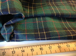 NEW Designer Multicolored Wool Check Fabric 60" Seen Online Catwalk Images