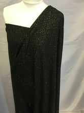 Load image into Gallery viewer, New Black Gold Colour Lurex Glitter 4 Ways Stretch Party Wear fabric Dress Dolce