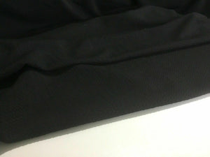 NEW Designer Jet Black Stretch Jacquard Crepe Jersey Fabric 50” 127 cm Material
