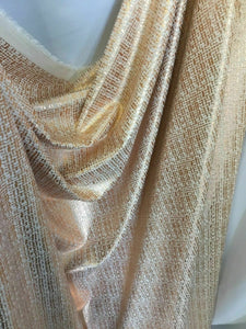 NEW Fabulous High Class Designer Semi Stretch Lurex Crepe Fabric 60” 153cm Dress