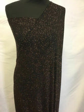Load image into Gallery viewer, New Copper Colour Lurex Glitter 4 Ways Stretch Party Wear fabric Dress Dolce