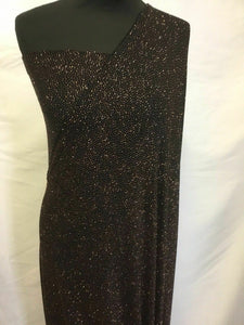 New Copper Colour Lurex Glitter 4 Ways Stretch Party Wear fabric Dress Dolce