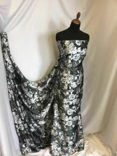 Load image into Gallery viewer, NEW Designer Silky Soft Poly Satin Rose Leaf Print Fabric 58&quot; 149 cm Dress Craft