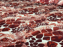 Load image into Gallery viewer, NEW High Class Designer Silky Stone Soft Satin Print Fabric As Seen On Catwalk 3