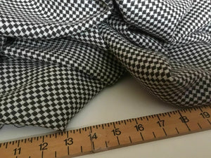 New Brown & Ivory Diamond Weave Dogtooth Wool Fabric 62" 158 cm Cloth Material