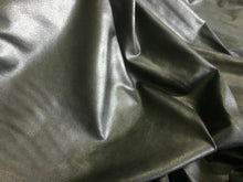 Load image into Gallery viewer, NEW Designer Jet Black Wet Look Stretch Like Leather Fabric  57’’147 cm Material