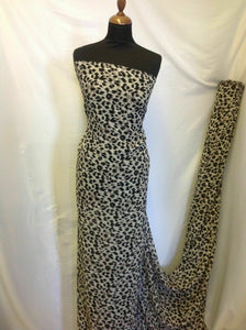 New Designer Multi Colour Chiffon Leopard Cheetah Print Fabric 58"148cm Dress Yy