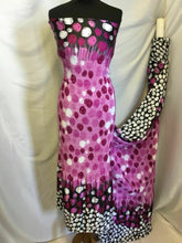 Load image into Gallery viewer, NEW Designer Multicoloured Silky Soft Satin Swirl Print Rushed Pleated Fabric