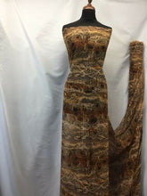 Load image into Gallery viewer, NEW High Class Designer Multicoloured Crinkle Chiffon Snake Skin Print Fabric