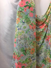 Load image into Gallery viewer, NEW High Class Designer Multicoloured Floral Chiffon Print Fabric Dress 58&quot;
