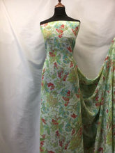 Load image into Gallery viewer, NEW High Class Designer Multicoloured Floral Leaf Chiffon Print Fabric 58&quot;