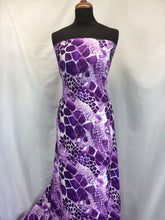 Load image into Gallery viewer, NEW High Class Designer Silky Stone Soft Satin Print Fabric As Seen On Catwalk 2