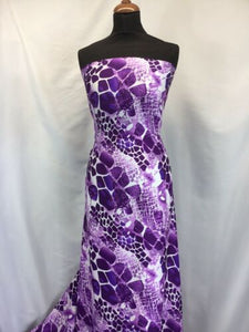 NEW High Class Designer Silky Stone Soft Satin Print Fabric As Seen On Catwalk 2
