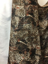 Load image into Gallery viewer, NEW High Class Designer Leopard Snake Print Lurex Chiffon Fabric 58&quot; 148 cm