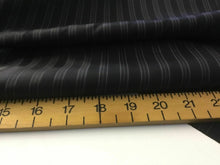 Load image into Gallery viewer, New Jet Black Designer Self Wide Stripe Jacquard Lining Fabric 62&quot; 158cm Cloth