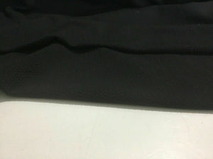 NEW Designer Jet Black Stretch Jacquard Crepe Jersey Fabric 50” 127 cm Material