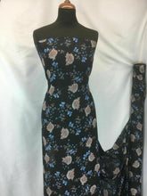 Load image into Gallery viewer, NEW Designer Multicoloured Crinkle Chiffon Floral Print Fabric 57&quot; 147 cm Dress