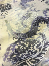 Load image into Gallery viewer, New Multicolour 100% Silk Crinkle Chiffon Dragons Print Fabric 58’’148cm Dress K