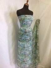 Load image into Gallery viewer, NEW Designer Multicolored Chiffon Leaf Floral Print Fabric 57&quot; Dress Cloth Sew