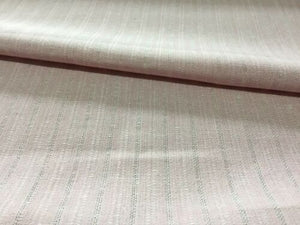 New High Class Designer Light Pink Colour Stripe Jacquard Linen Fabric Material
