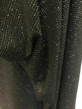 Load image into Gallery viewer, New Black Gold Colour Lurex Glitter 4 Ways Stretch Party Wear fabric Dress Dolce