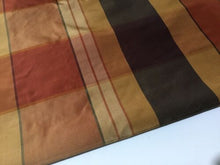 Load image into Gallery viewer, NEW Designer Multicolour Check 100% Silk Dupion Fabric 45&quot; 116 cm Per Half Metre