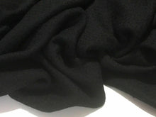 Load image into Gallery viewer, New High Class Designer Black Wool Boucle Jacquard Fabric 57&quot; 147 cm Garment
