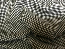 Load image into Gallery viewer, New Brown &amp; Ivory Diamond Weave Dogtooth Wool Fabric 62&quot; 158 cm Cloth Material