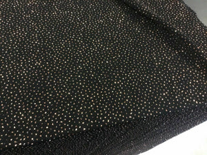 New Copper Colour Lurex Glitter 4 Ways Stretch Party Wear fabric Dress Dolce