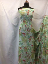 Load image into Gallery viewer, NEW High Class Designer Multicoloured Floral Leaf Chiffon Print Fabric 58&quot;
