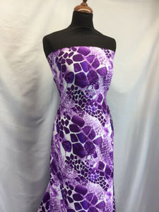 NEW High Class Designer Silky Stone Soft Satin Print Fabric As Seen On Catwalk 2