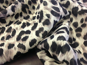 New Designer Multi Colour Chiffon Leopard Cheetah Print Fabric 58"148cm Dress Yy