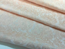 Load image into Gallery viewer, New Gorgeous Designer Pink Peach Floral Jacquard Brocade Fabric 50” 128 cm