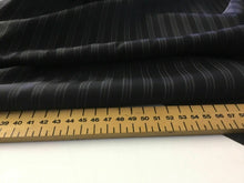 Load image into Gallery viewer, New Jet Black Designer Self Wide Stripe Jacquard Lining Fabric 62&quot; 158cm Cloth