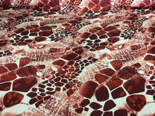 Load image into Gallery viewer, NEW High Class Designer Silky Stone Soft Satin Print Fabric As Seen On Catwalk 3