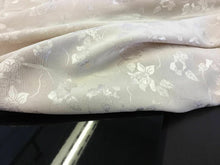 Load image into Gallery viewer, New Designer Gorgeous Cream Colour Floral Satin Jacquard Fabric Dress 61&#39;&#39;156cm