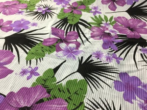 NEW High Class Designer Multicoloured Cotton Voile Floral Print Fabric 59" 150cm